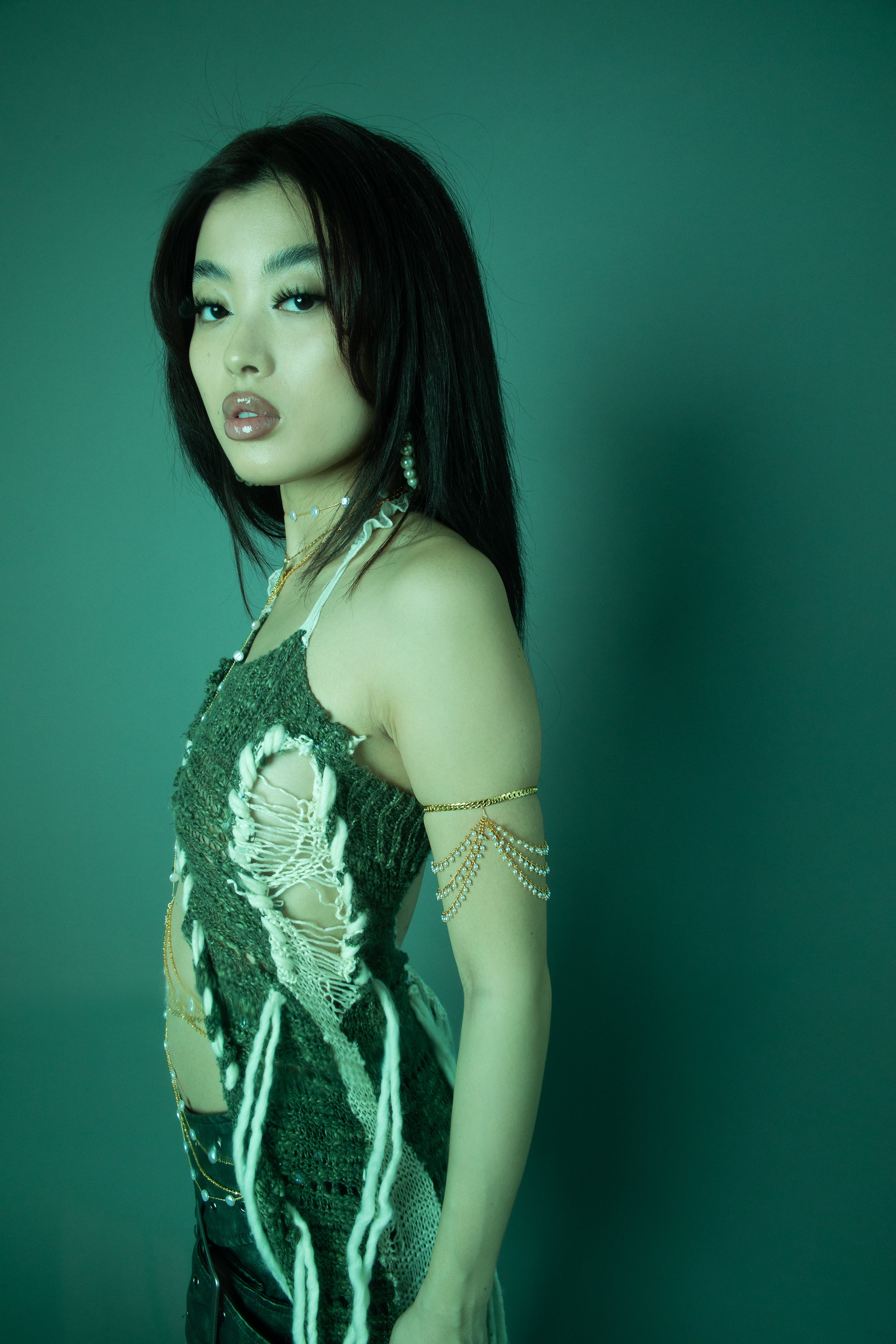 Pearl Cluster Arm Chain/Anklet