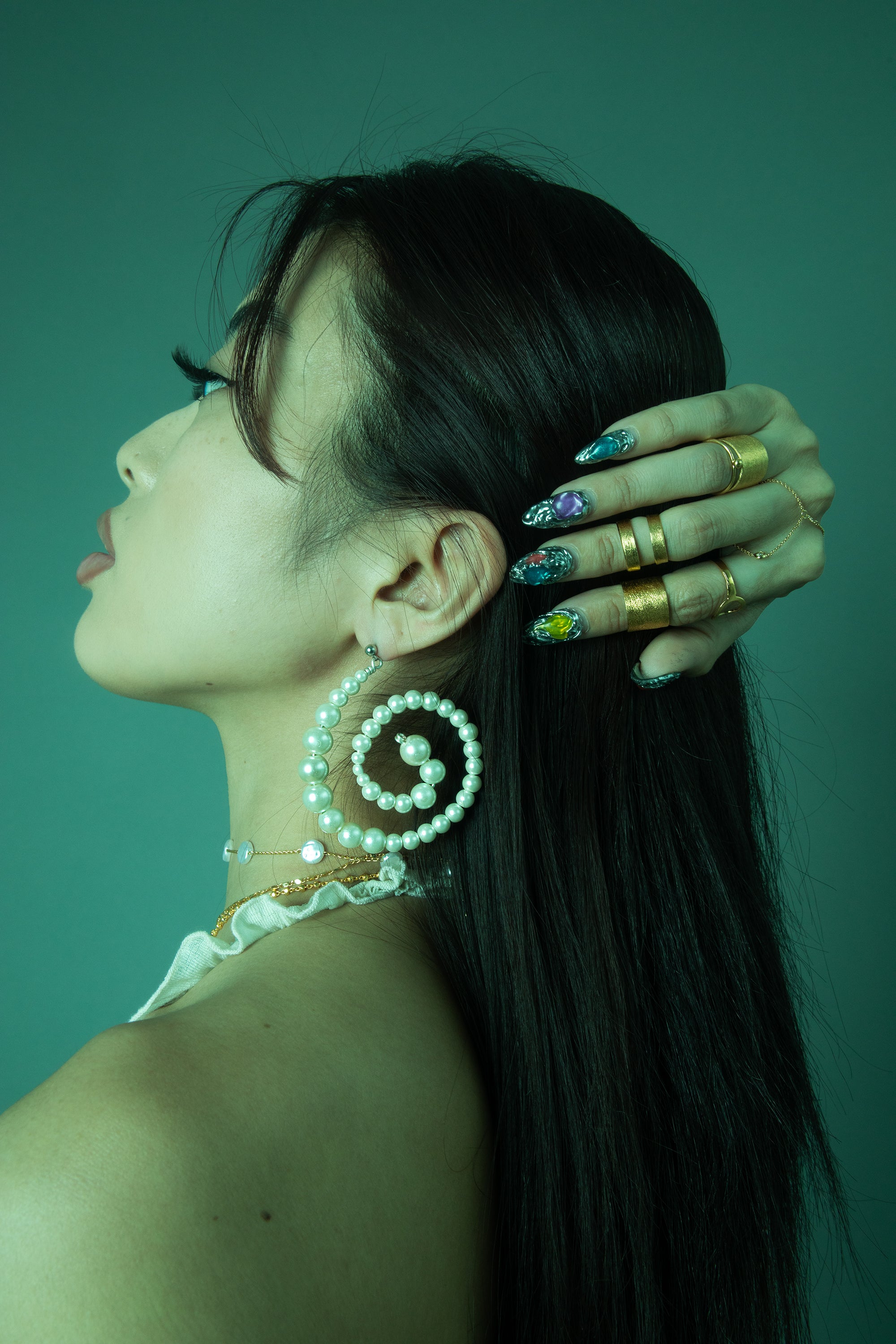 Pearl Swirl Earrings