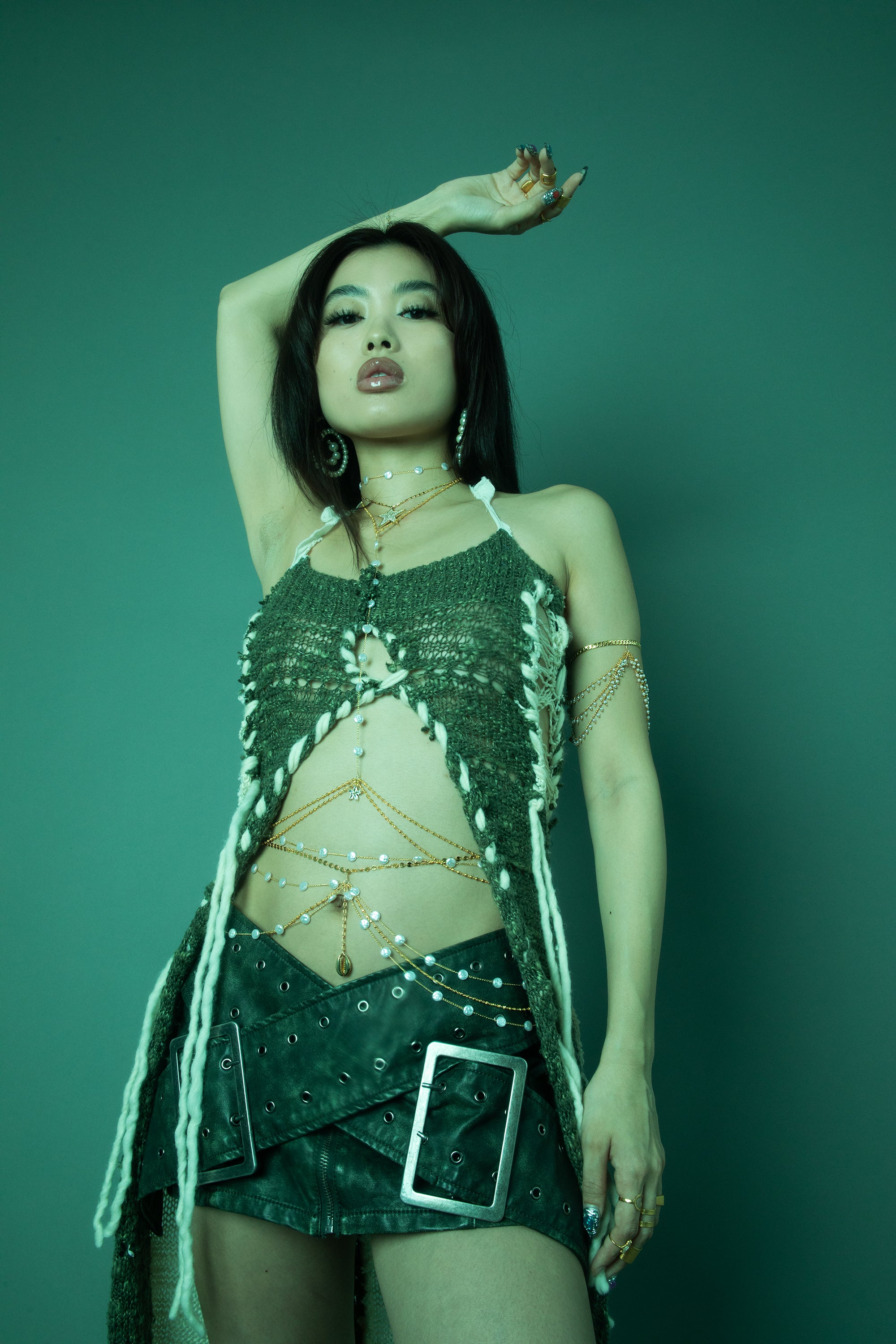 Coin Pearl Body Chain