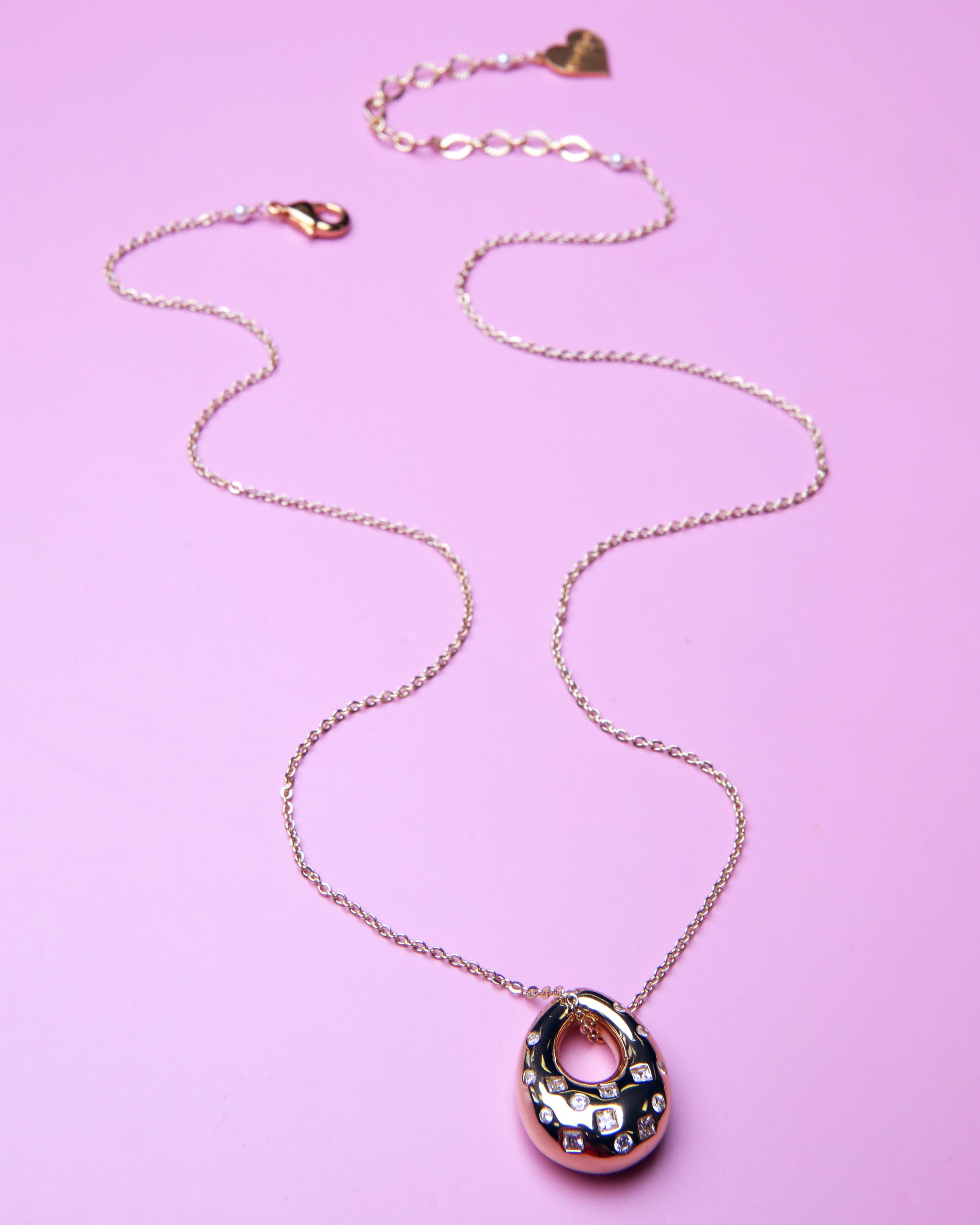 Sparkle Bubble Drop Necklace