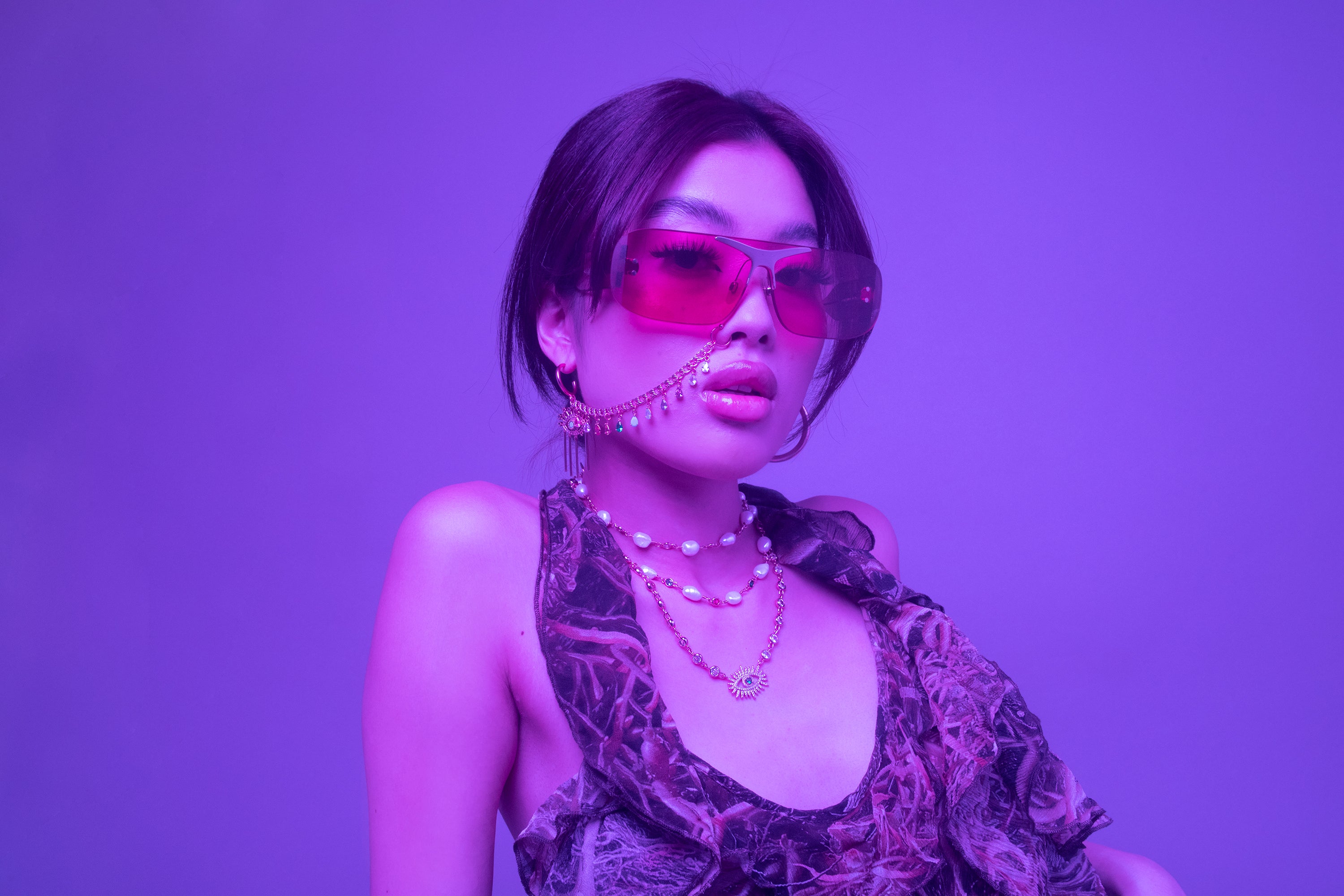 Eyes Wide Open Cubic Necklace