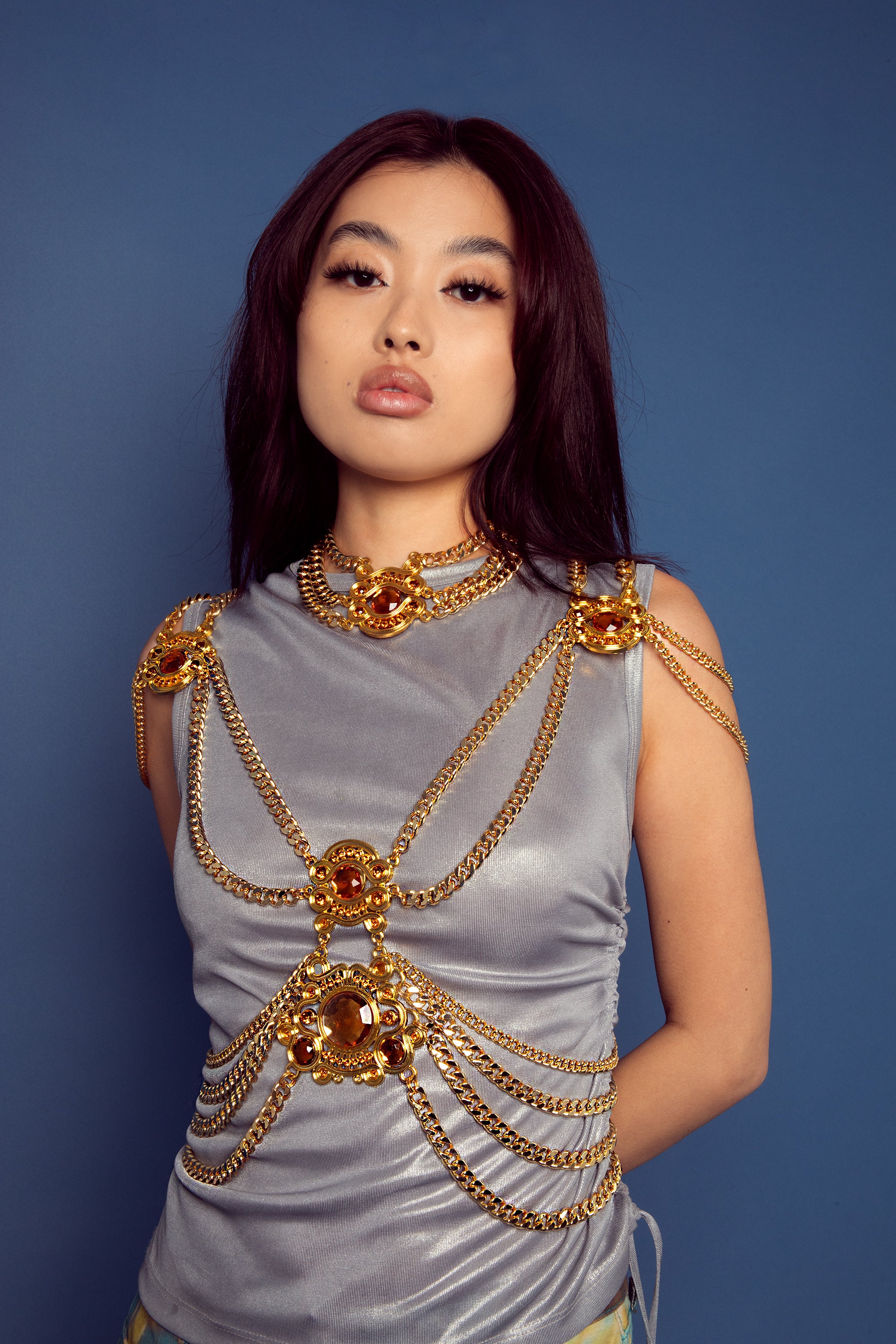 Amber Warrior Princess Body Chain