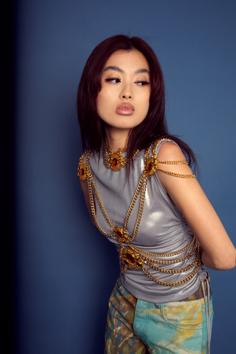 Amber Warrior Princess Body Chain