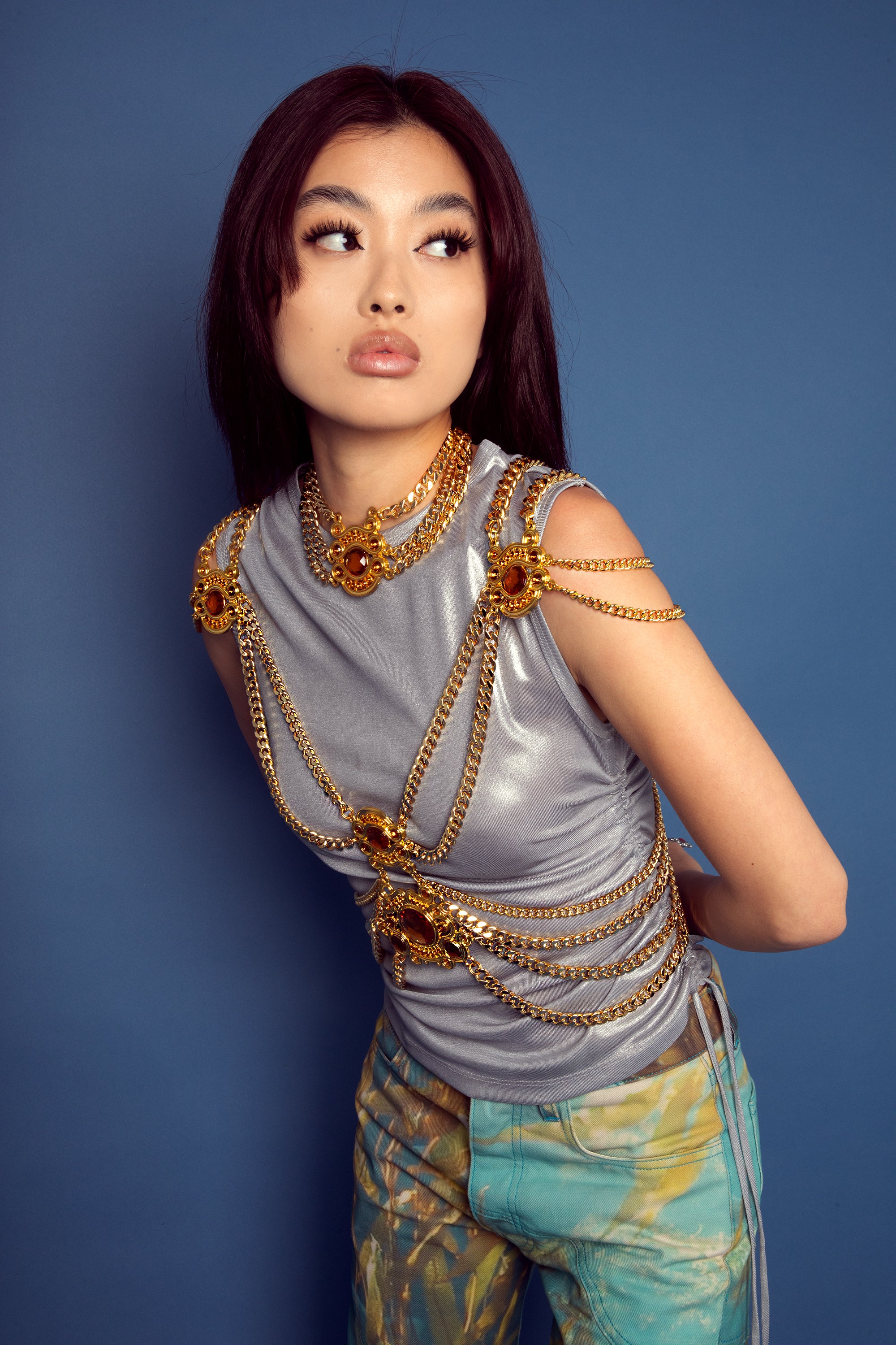 Amber Warrior Princess Body Chain