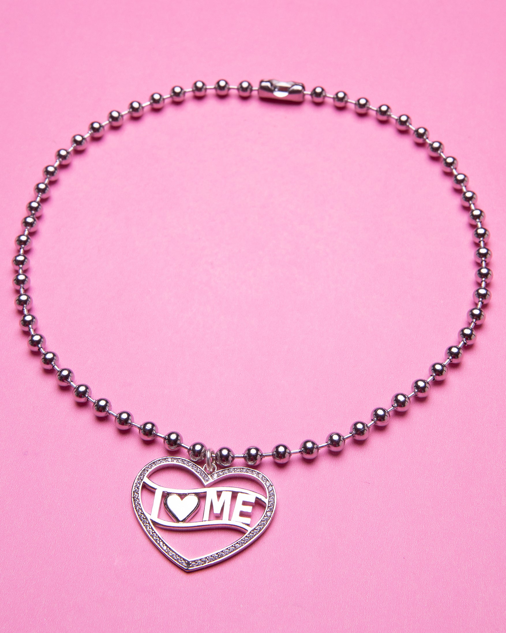 I Love Me Ball Chain Necklace