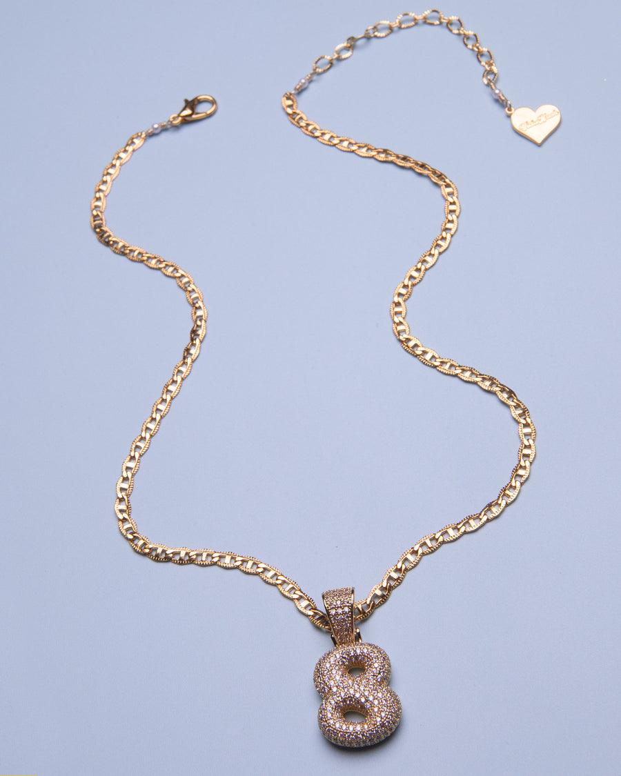 Bubble Number Necklace