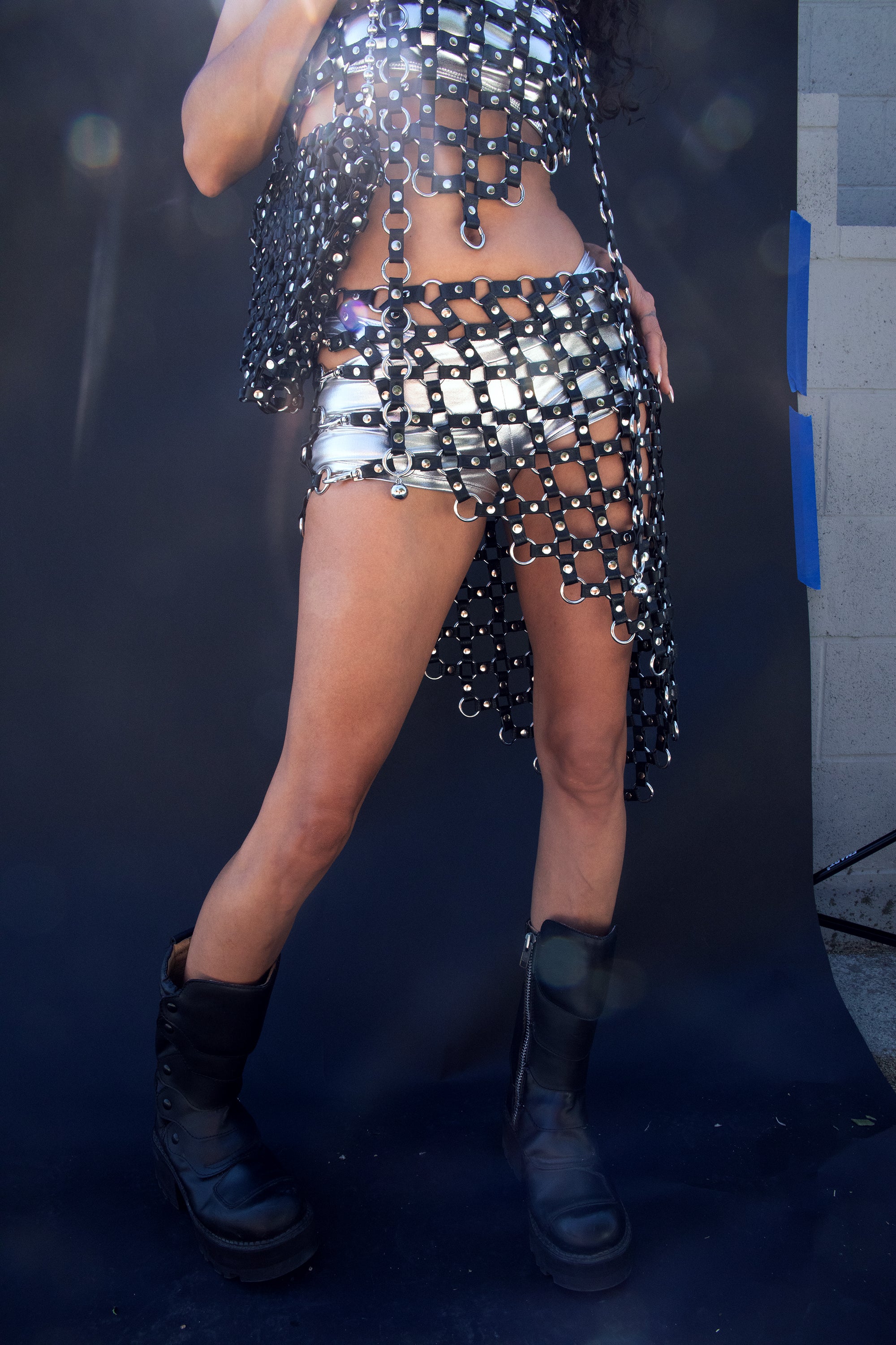 Chain Reaction Asymmetrical Skirt