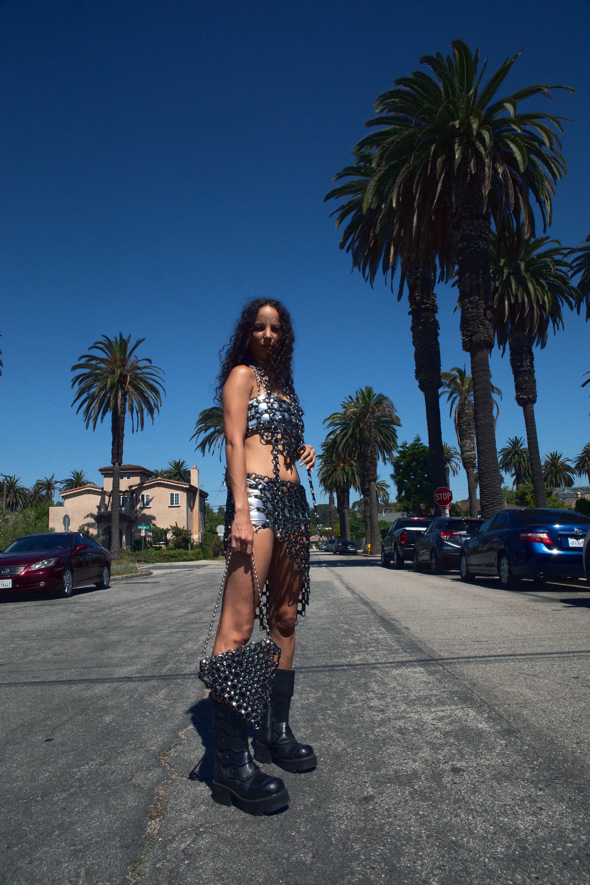 Chain Reaction Asymmetrical Skirt