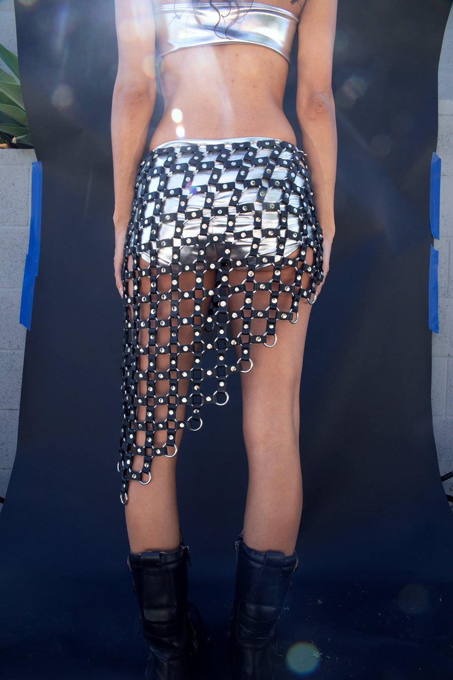 Chain Reaction Asymmetrical Skirt