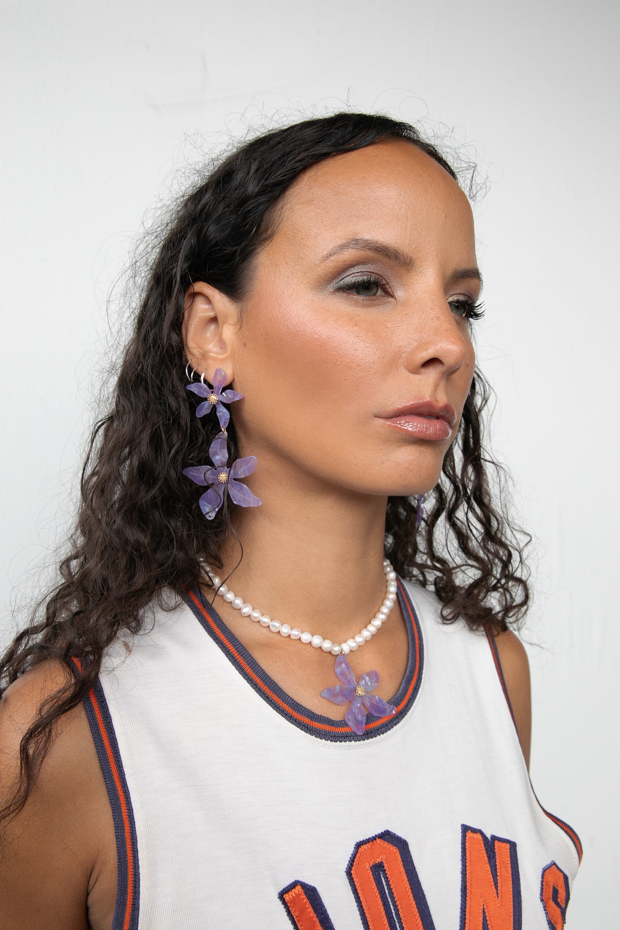 Pearl Orchid Necklace