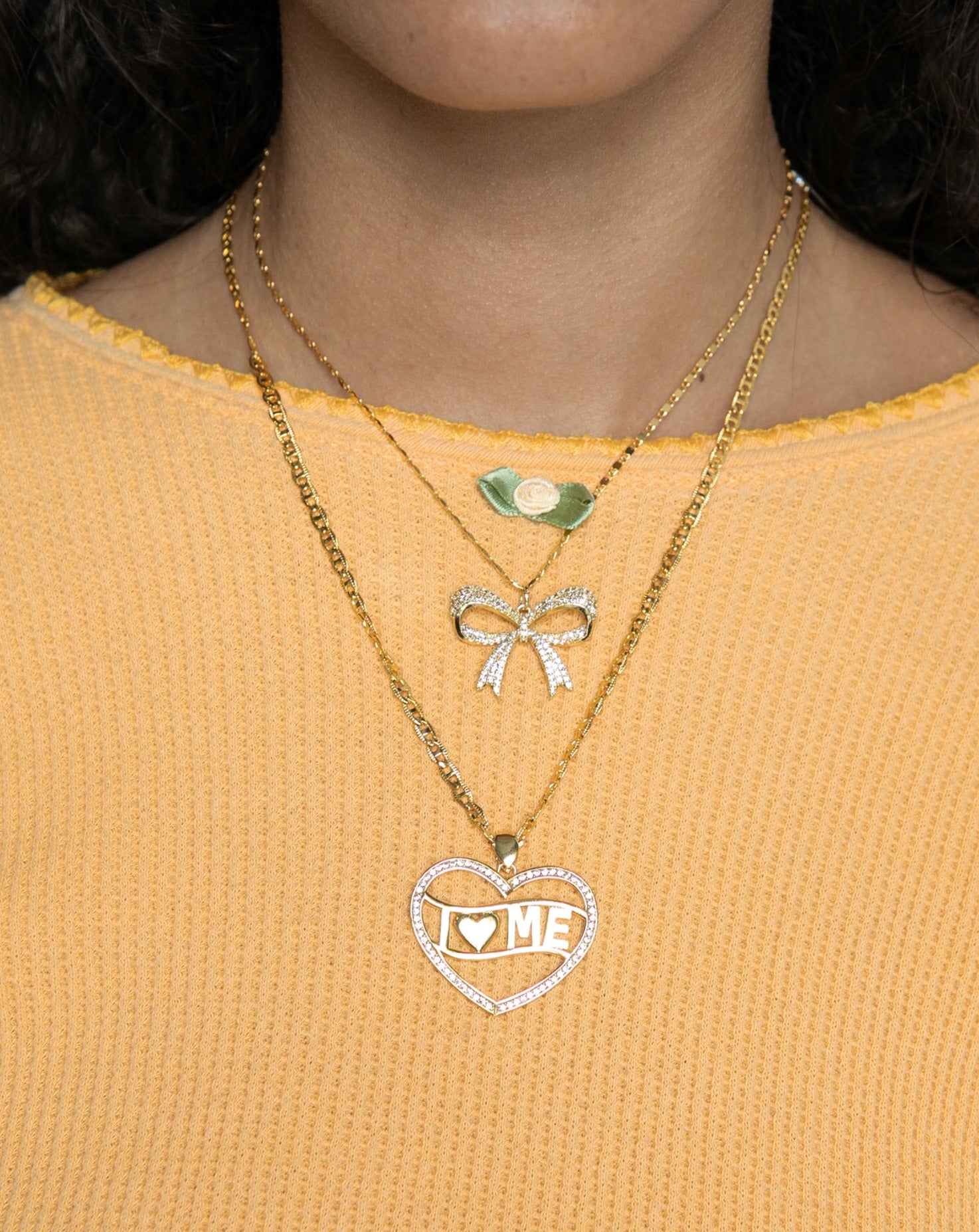 Sparkle Bow Necklace