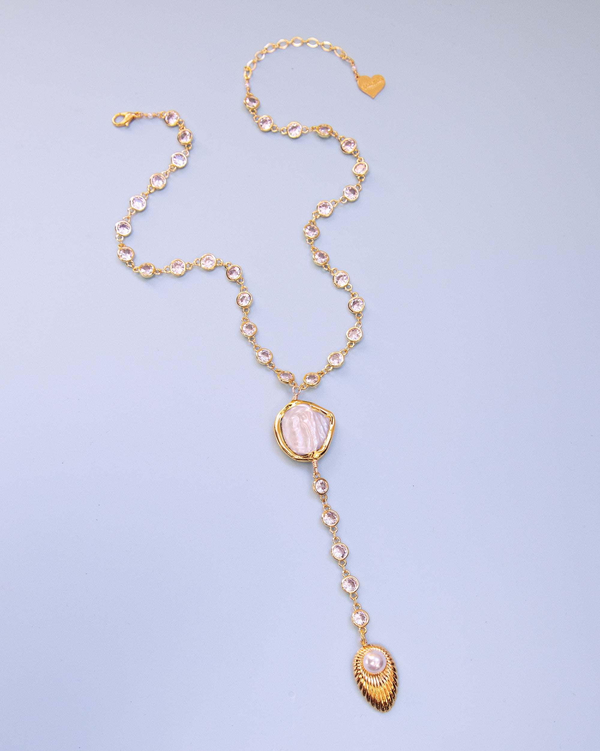 Oyster Pearl Y Necklace
