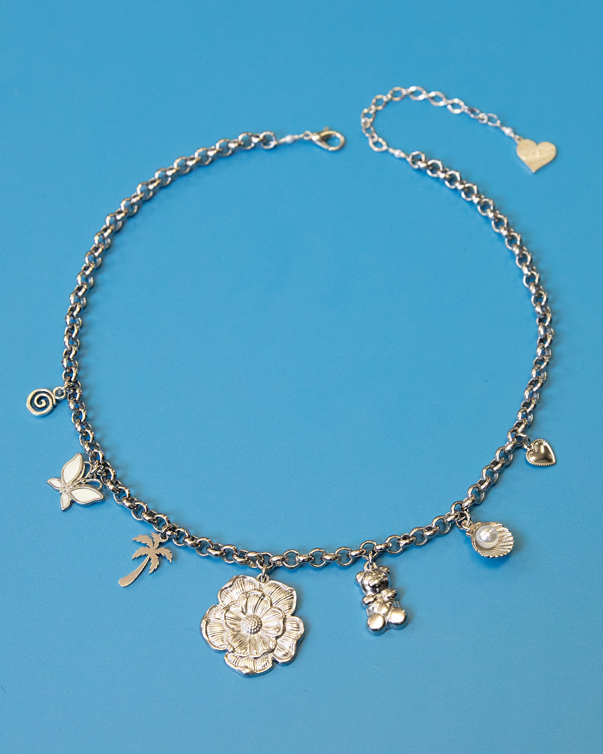 Everything and Flor Charm Necklace