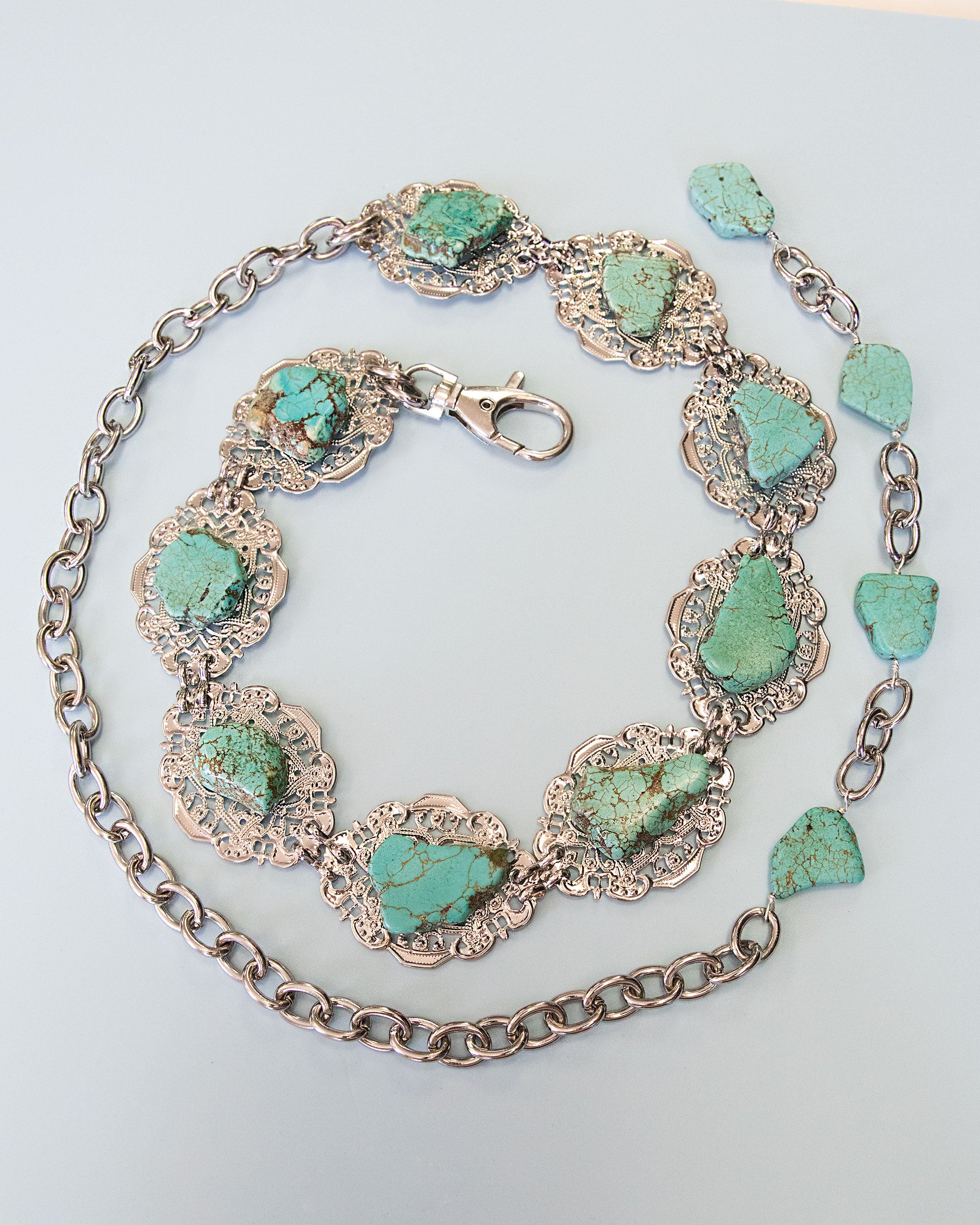 Turquoise Filagree Belt