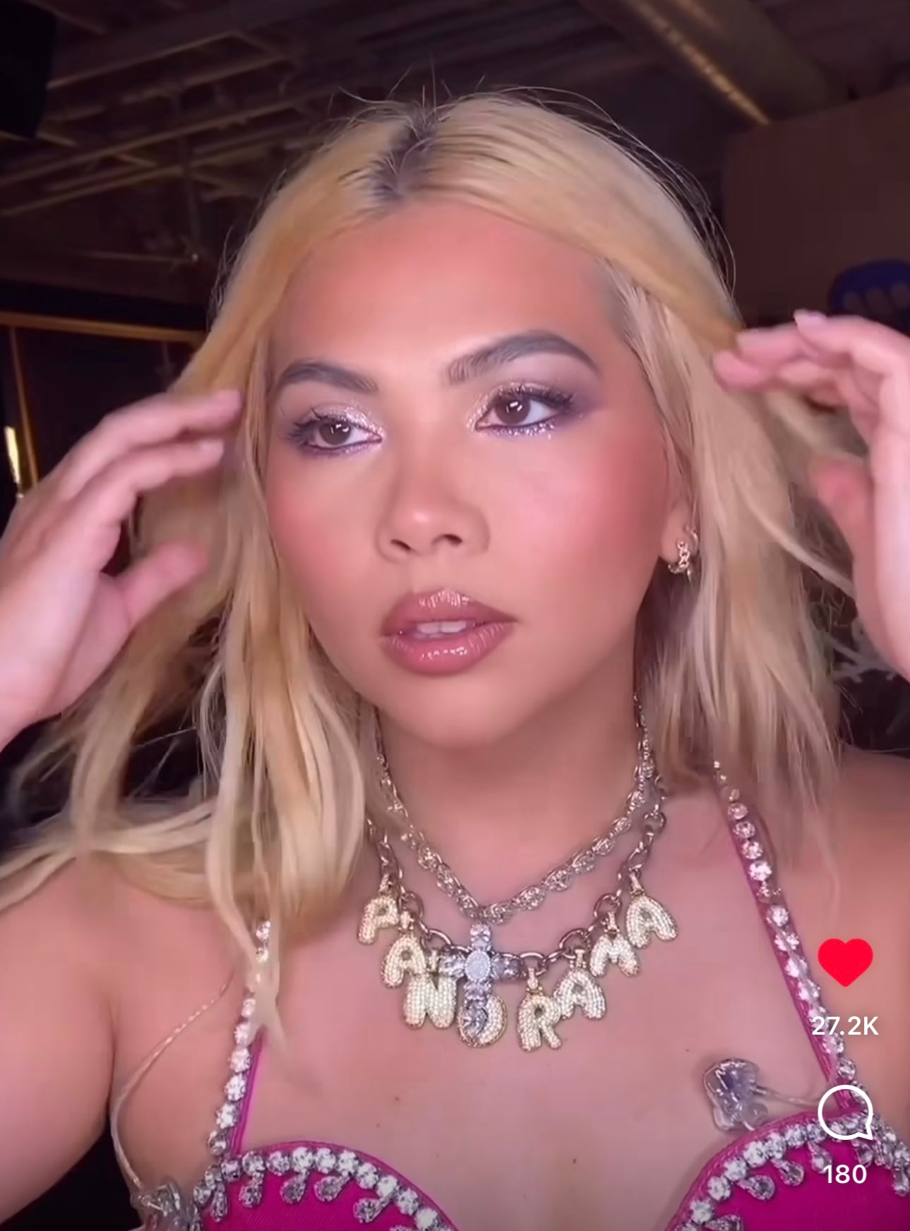 Pearl Virgin Mary Snowball Choker