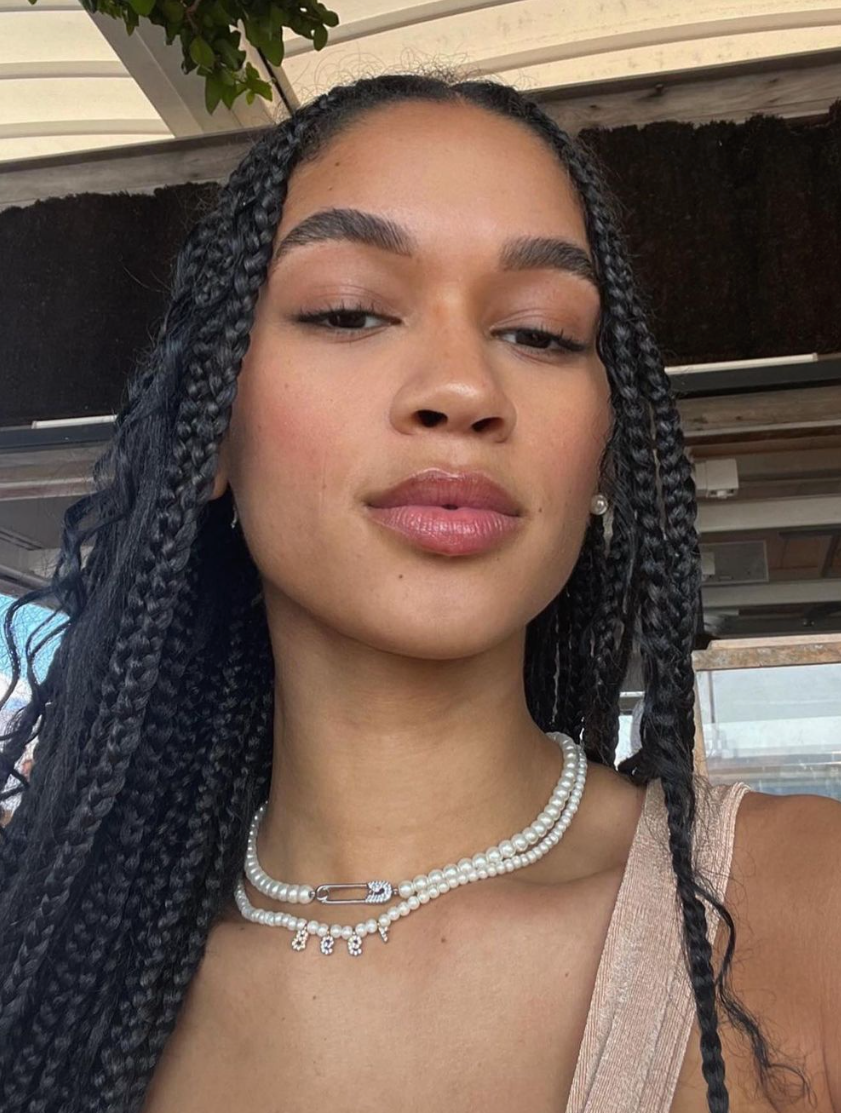 Pearl Safety Pin Choker