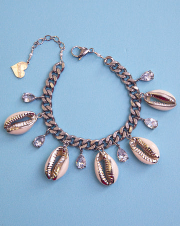 Cowry Shell Charm Bracelet