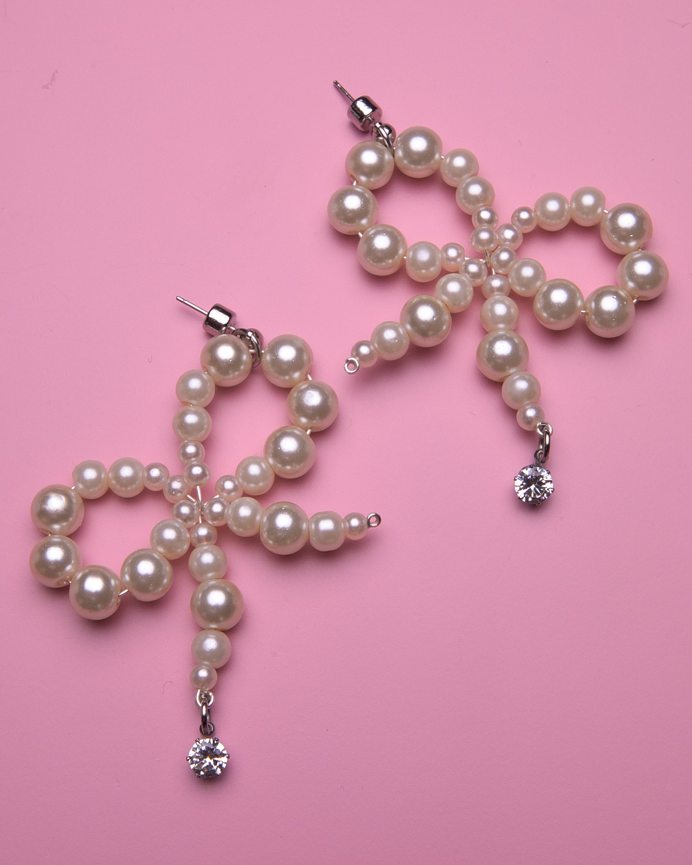 Pearl Bow Earrings
