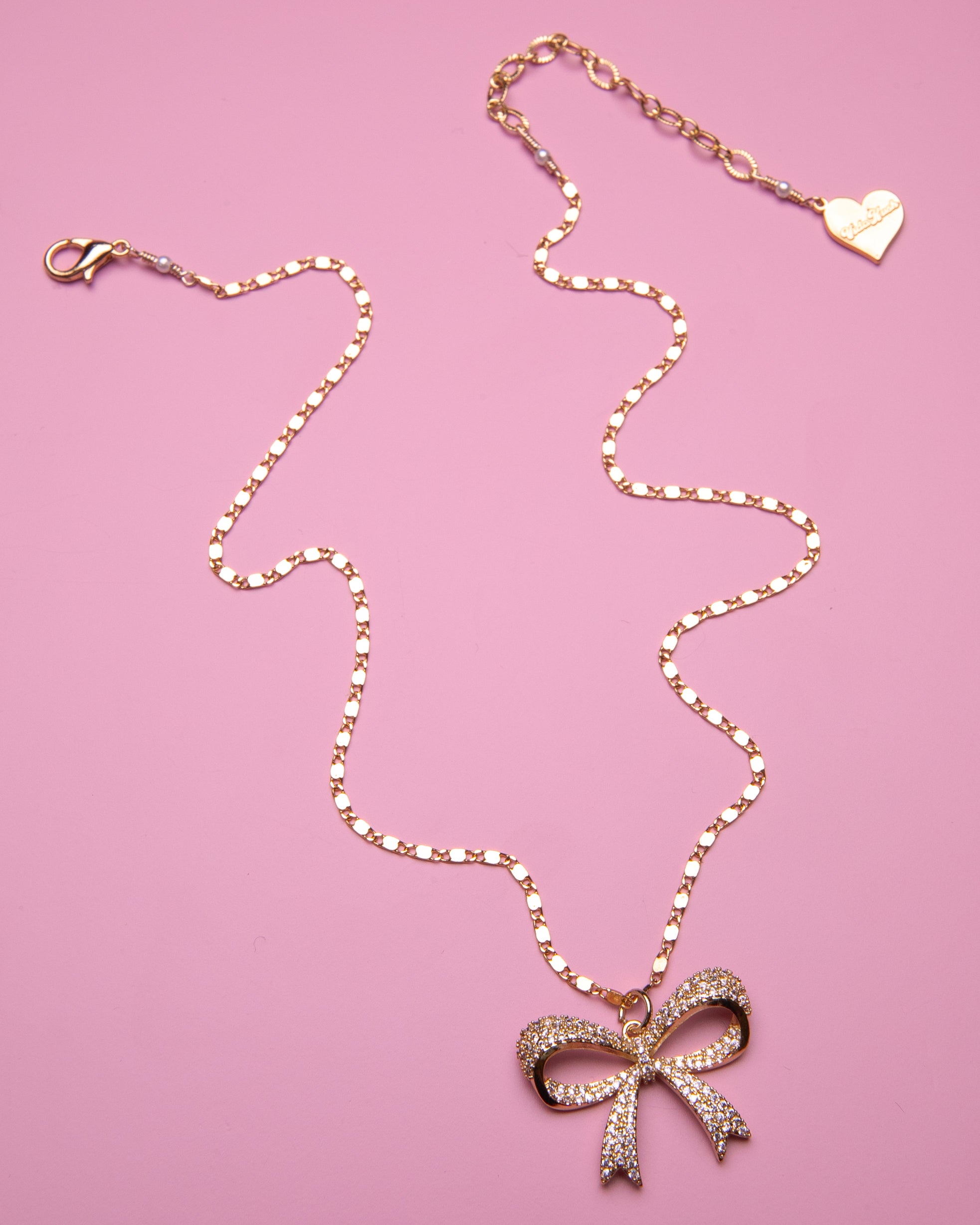 Sparkle Bow Necklace