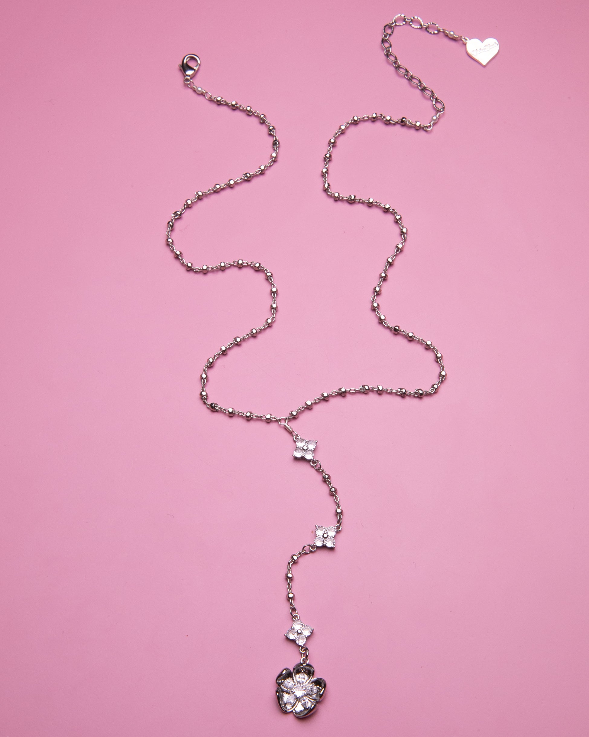 Anemone Flower Y Necklace