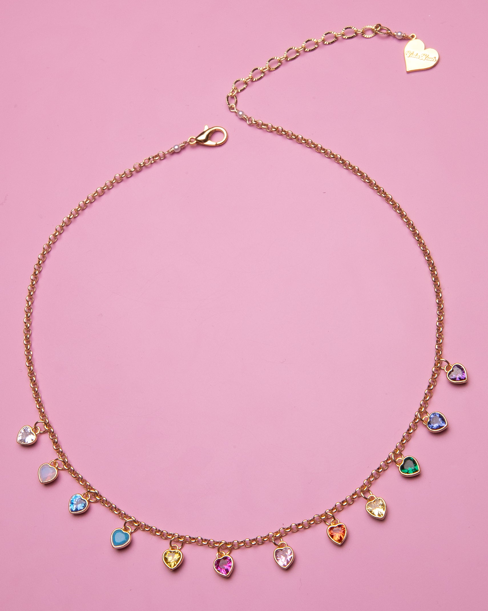 Rainbow Heart Necklace
