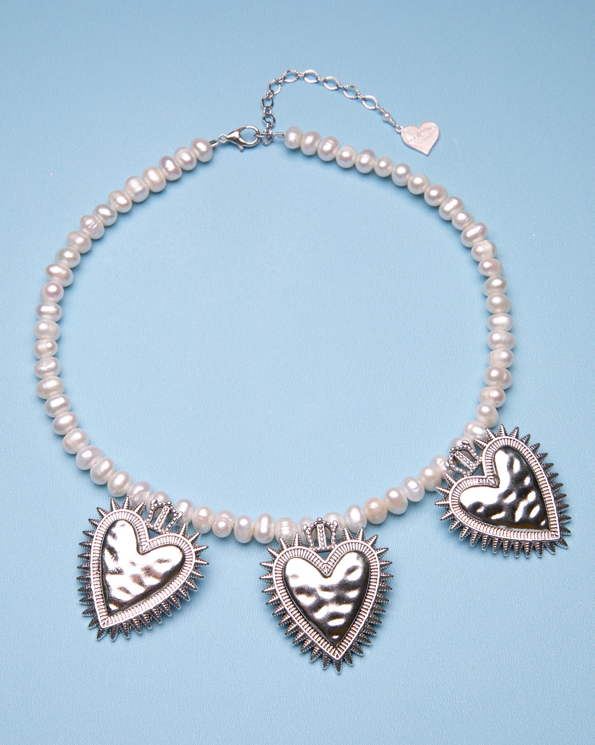 Pearl Sacred Heart Necklace