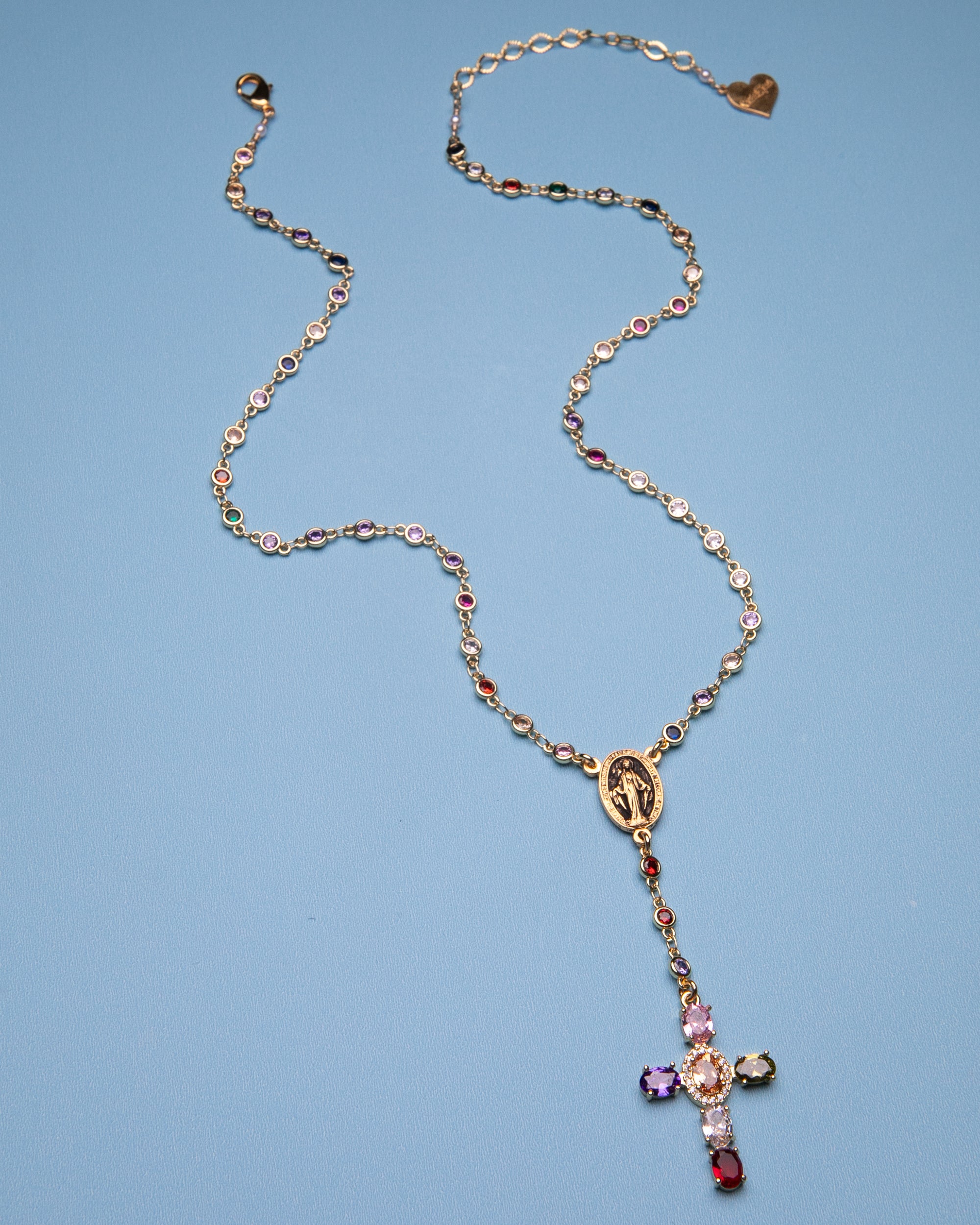 Rainbow Circle Treasure Cross Rosary