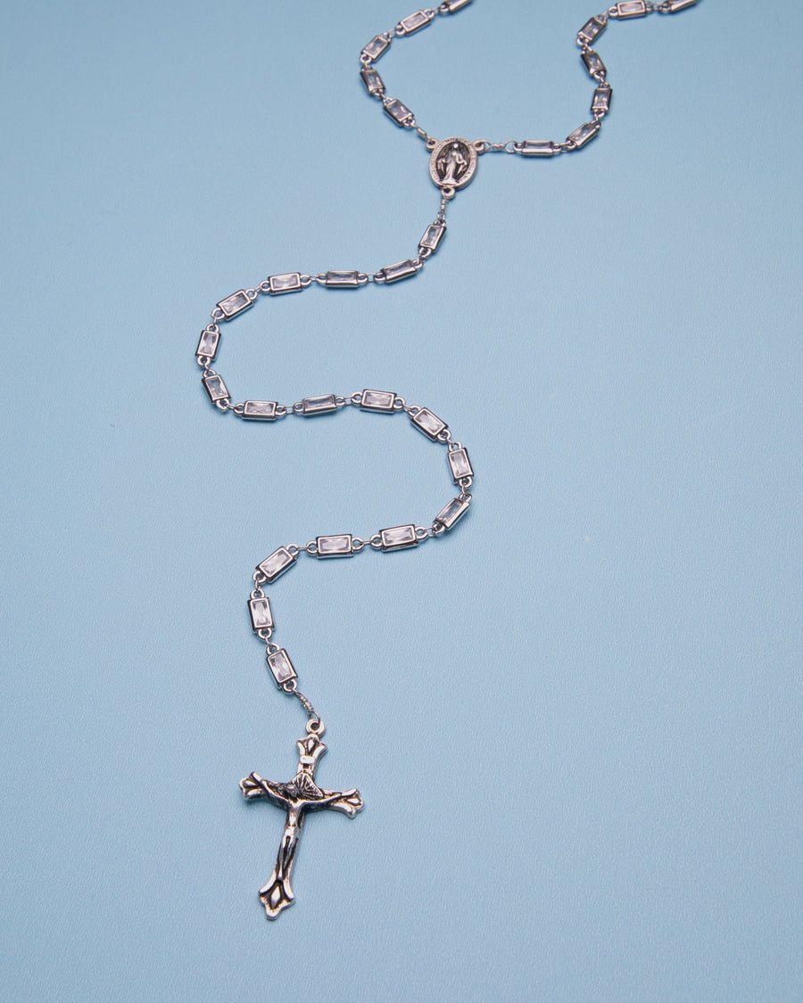 Rectangle Prism Cross Rosary