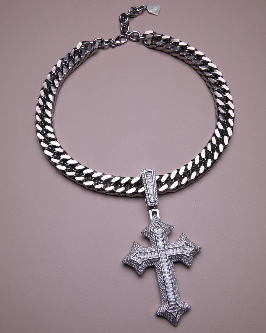 Ice Cold Cross Necklace