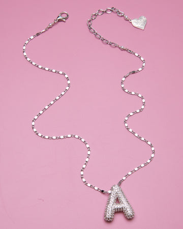 Icy Bubble Letter Necklace