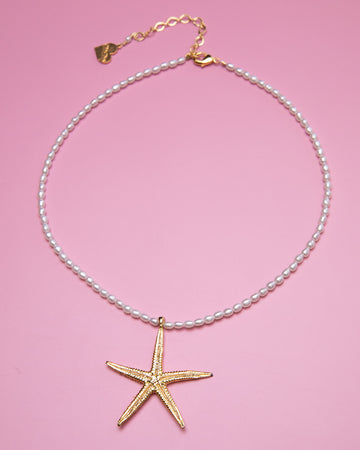 Pearl Starfish Necklace