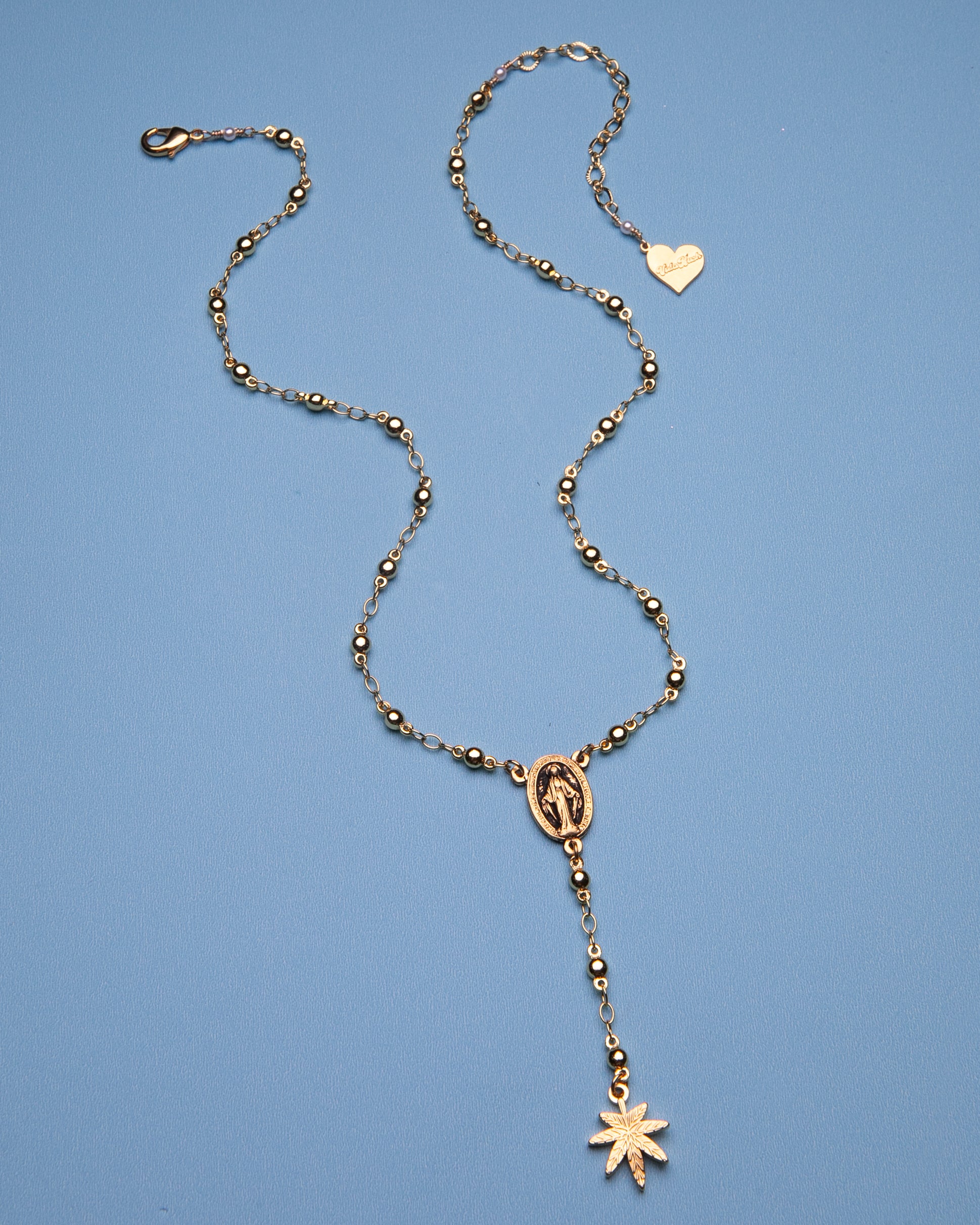 Mary Jane Rosary Necklace