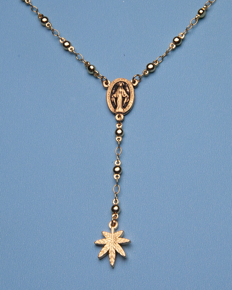 Mary Jane Rosary Necklace