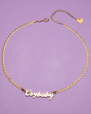 Crybaby 2.0 Nameplate Necklace