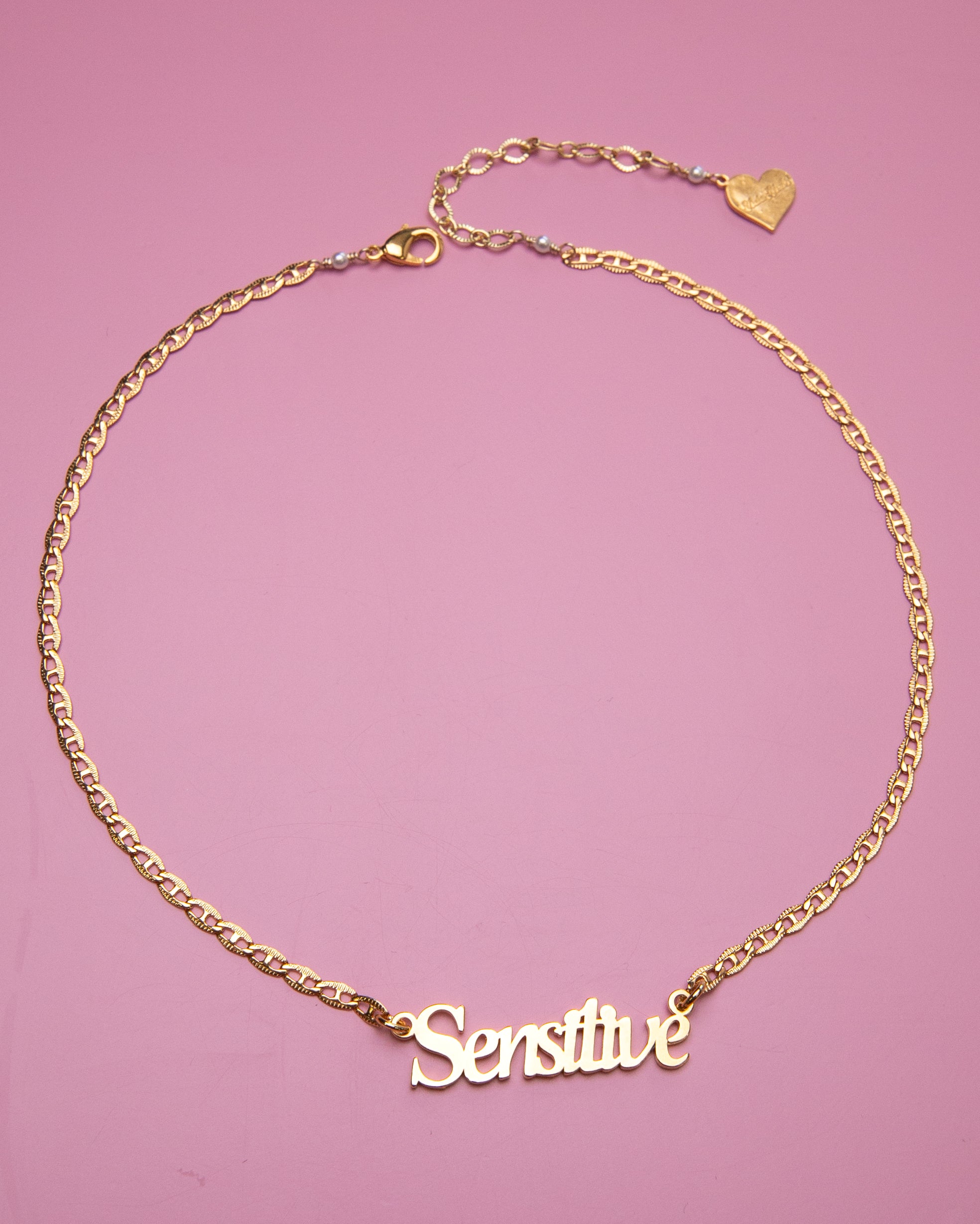 Sensitive Nameplate Necklace