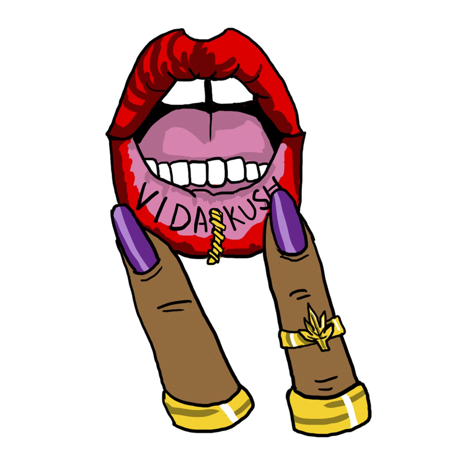 Lip Tattoo Sticker