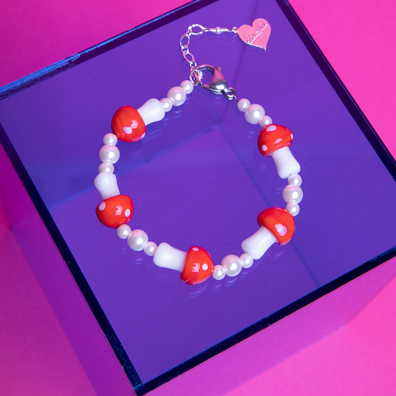 Pearl Mushroom Patch Bracelet