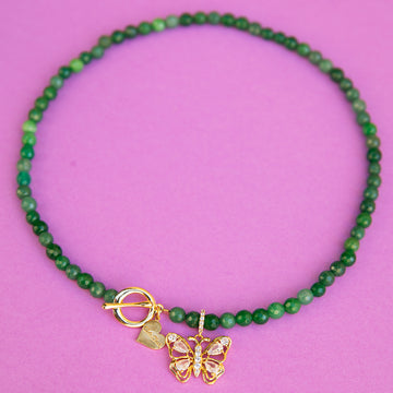Jade Butterfly Necklace