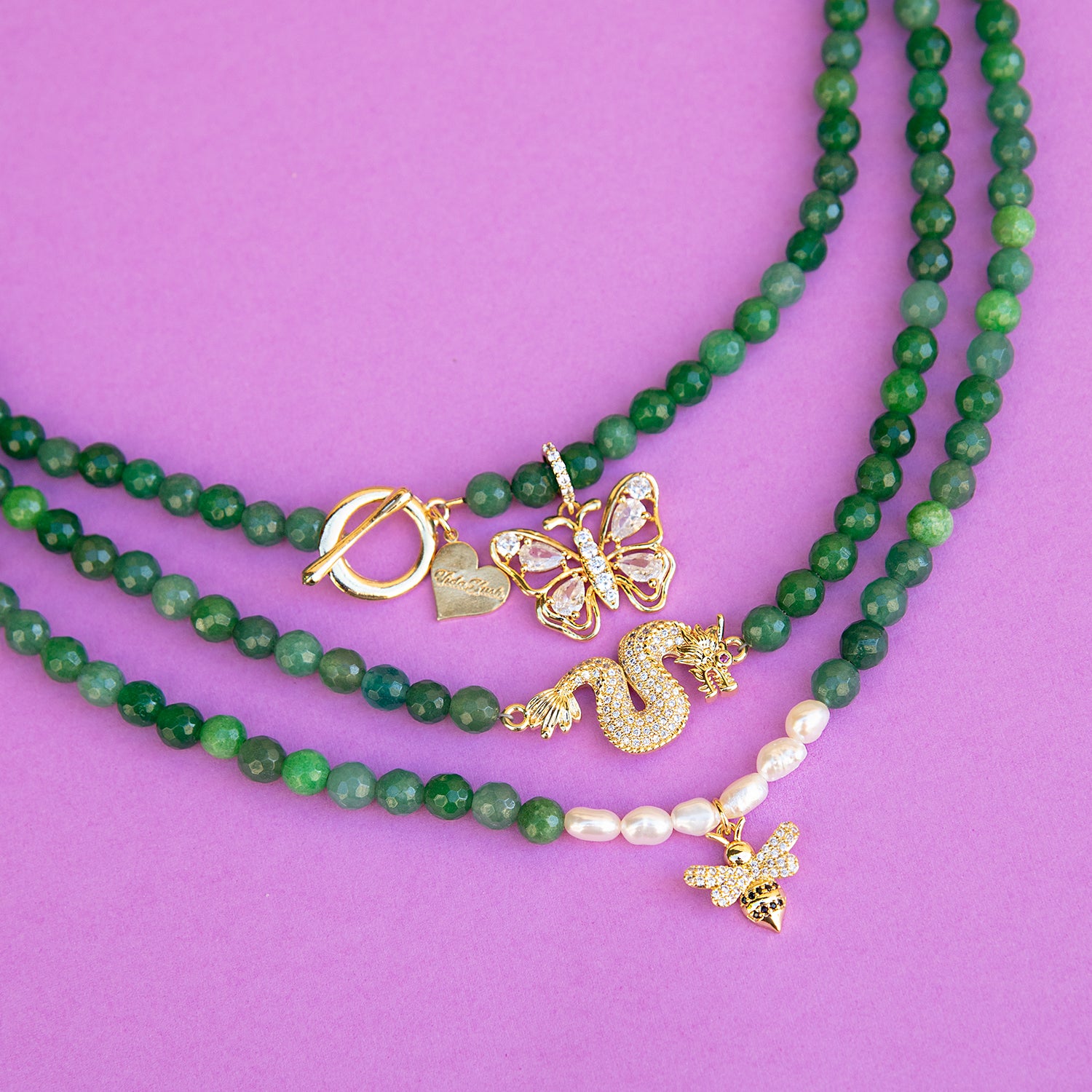 Jade Butterfly Necklace