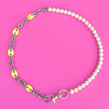 Pearl 50/50 Neon Mariner Necklace
