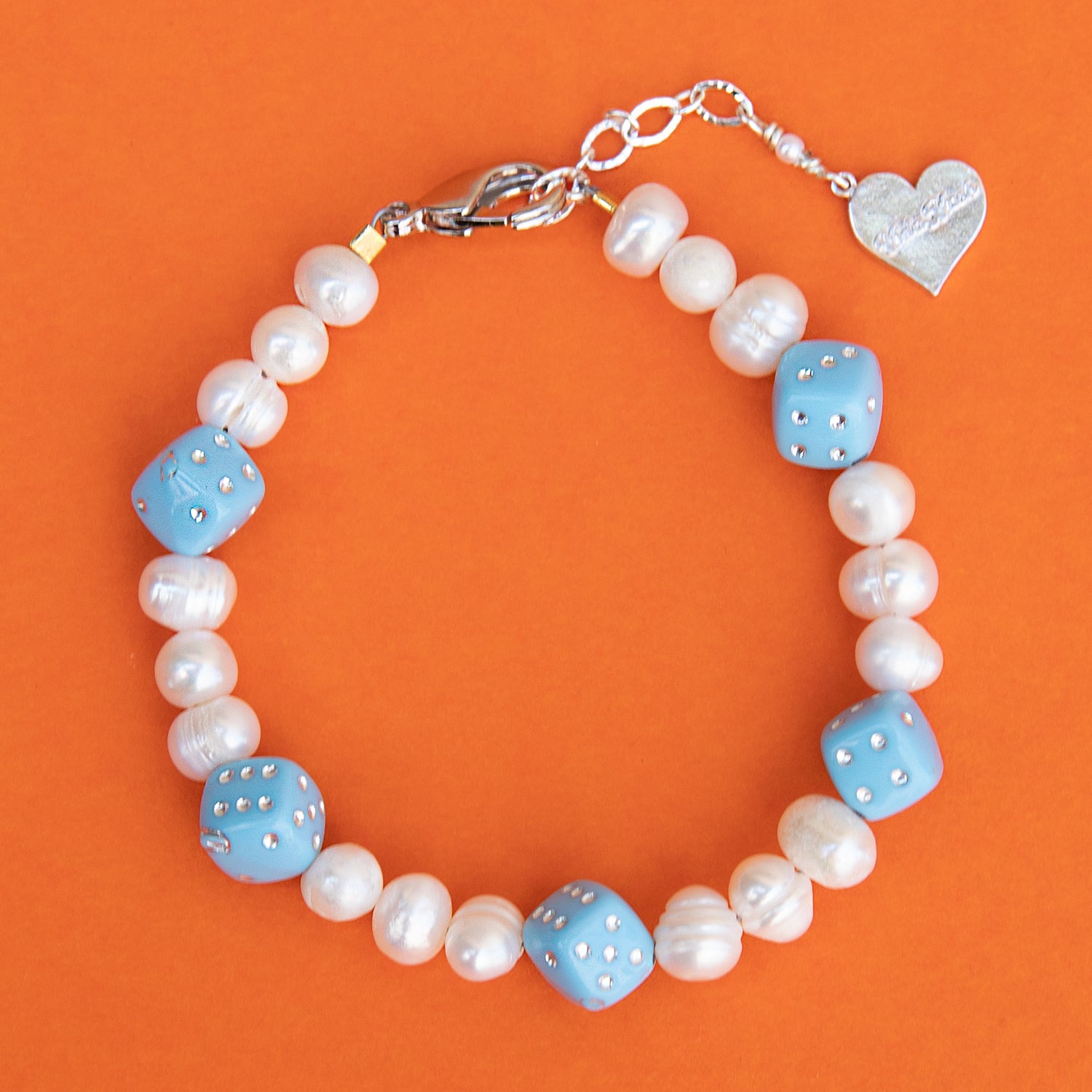 Pearl Roll the Dice Bracelet