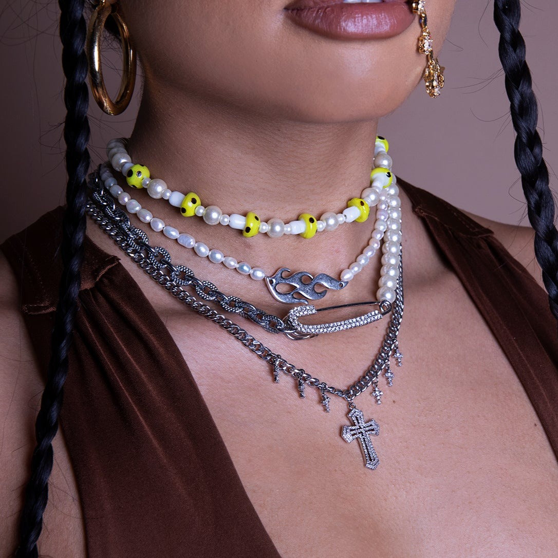 Pearl 50/50 Safety Necklace