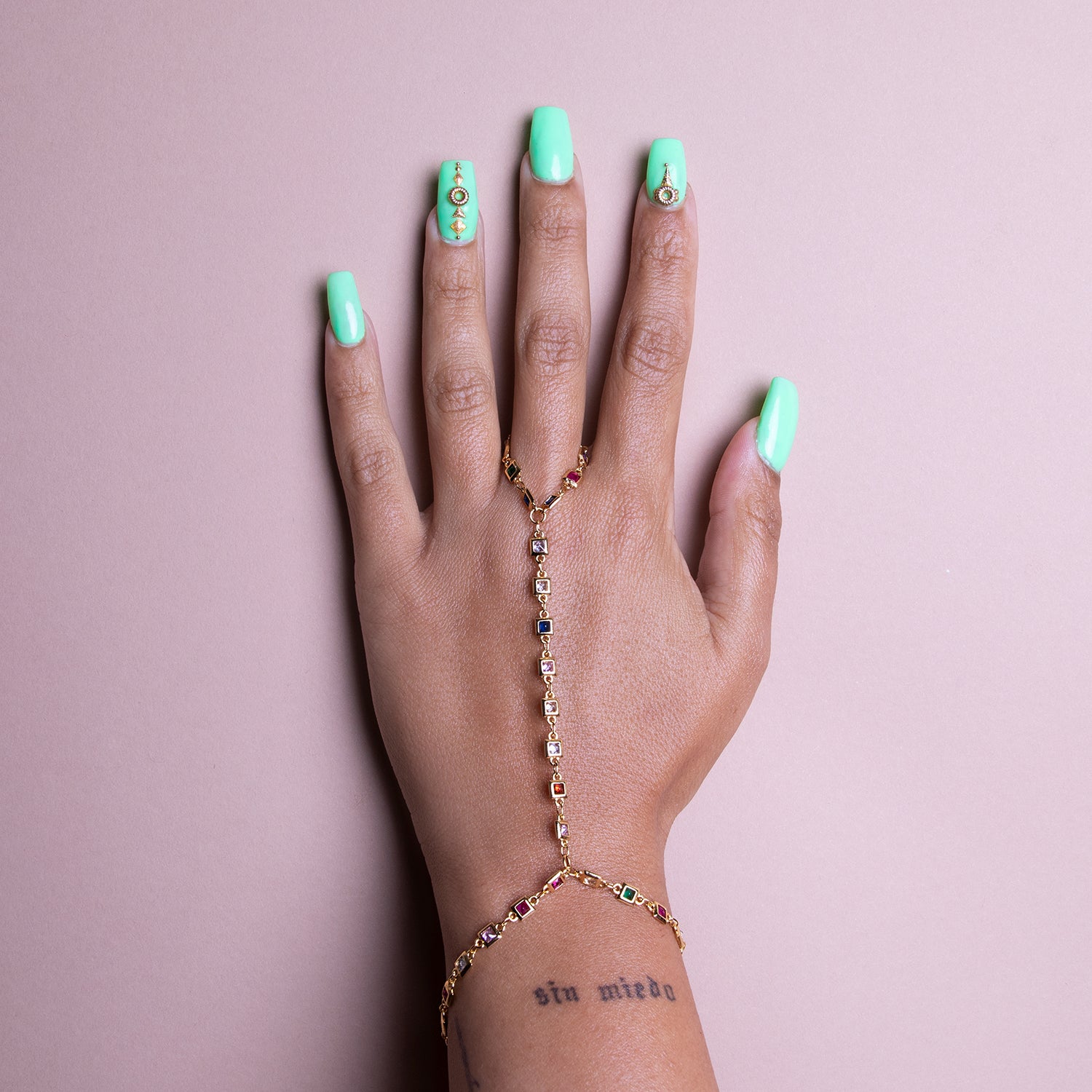 Cubic Square Hand Chain