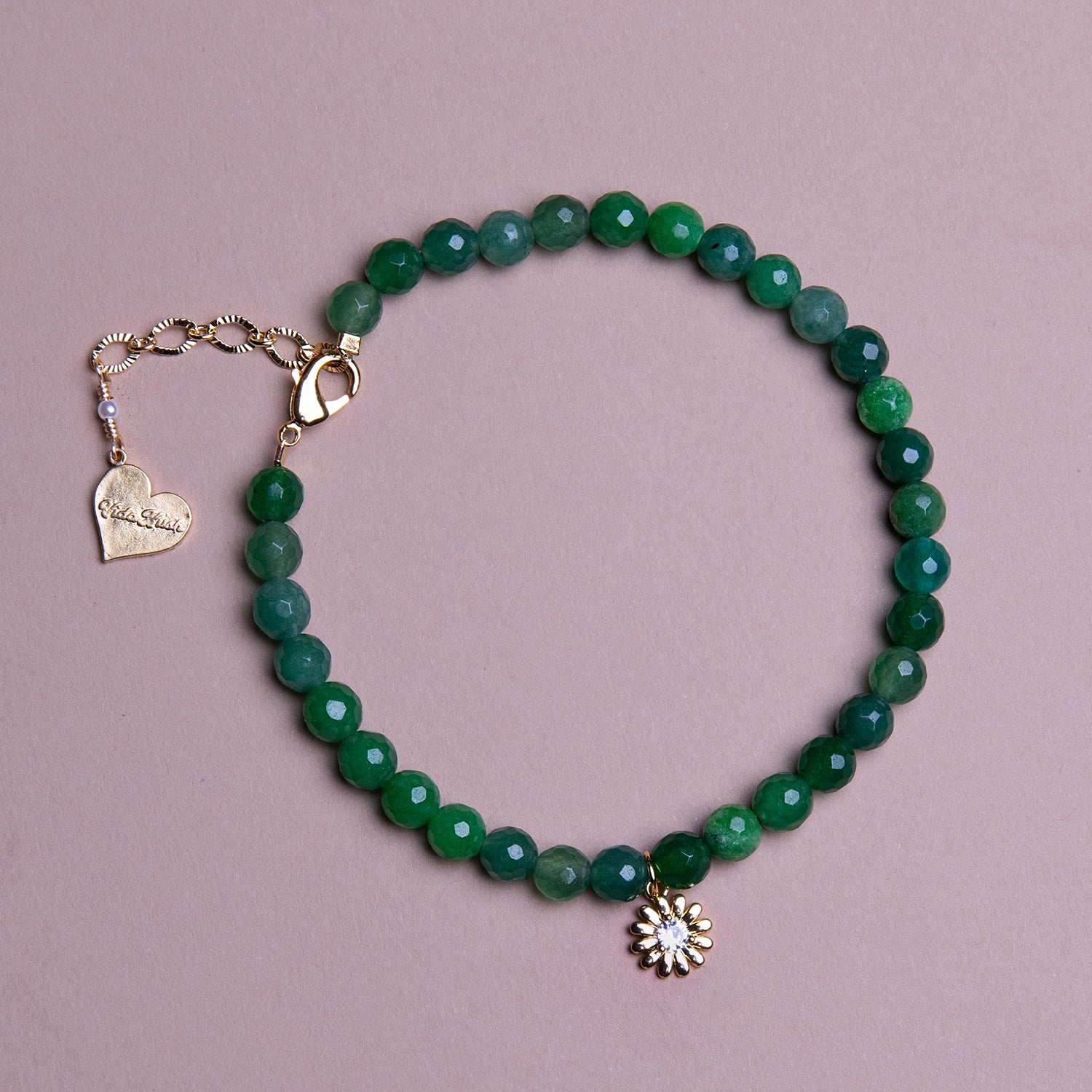 Jade Daisy Anklet