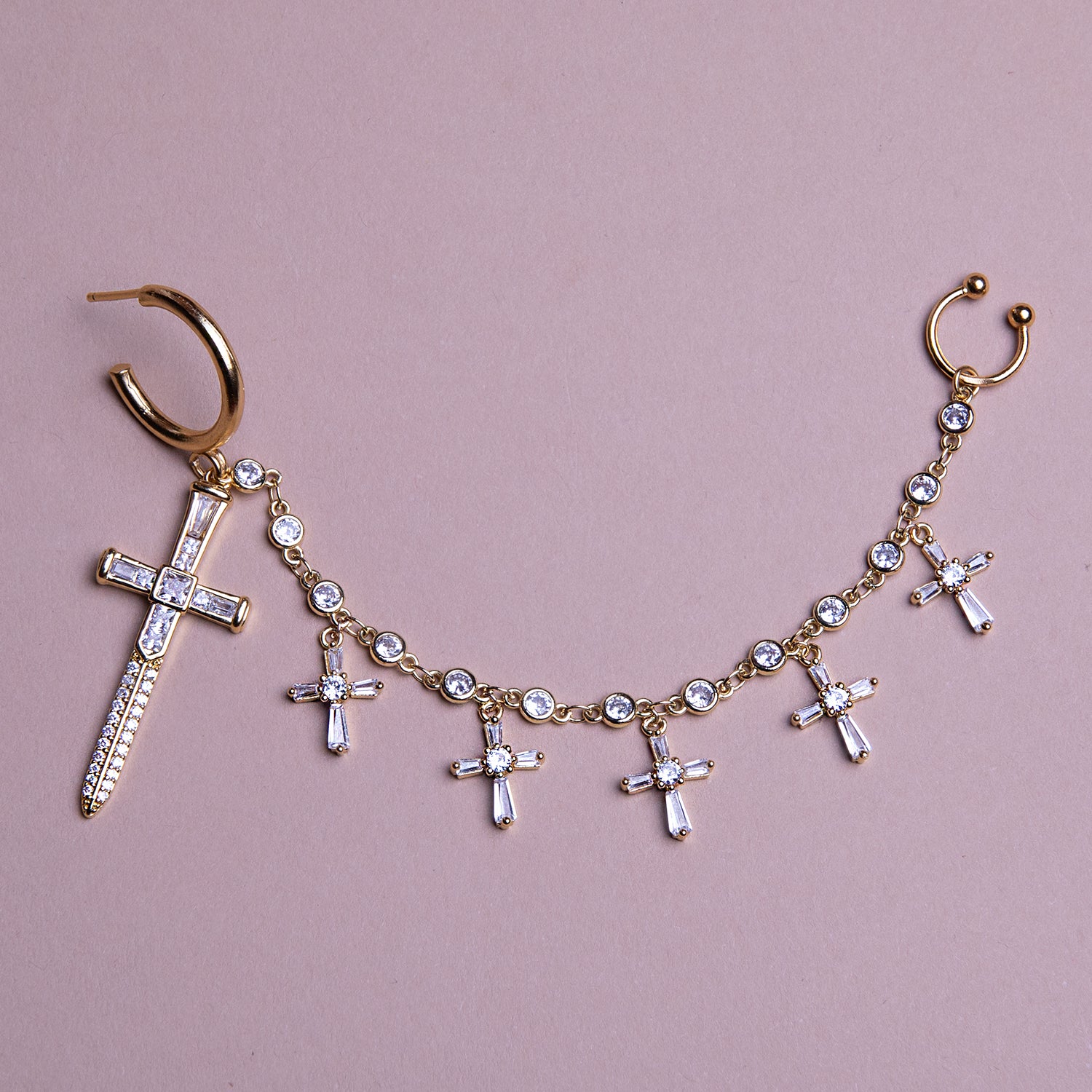Cross Nose Chain