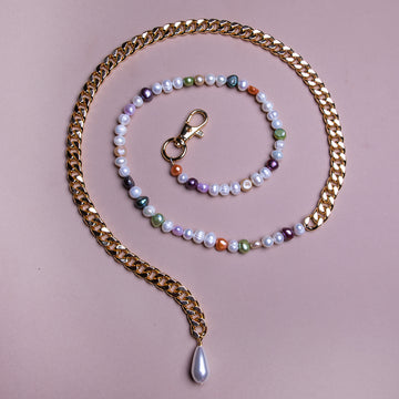 50/50 Multicolor Pearl Belly Chain