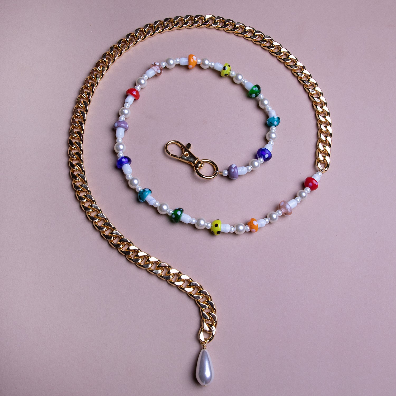 50/50 Mushroom Belly Chain