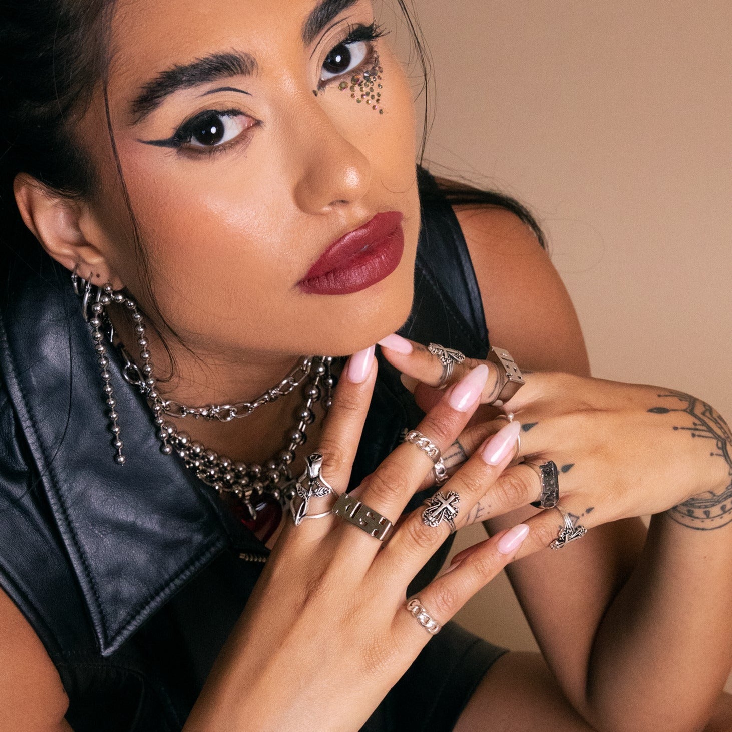 Antique Cross Knuckle Ring