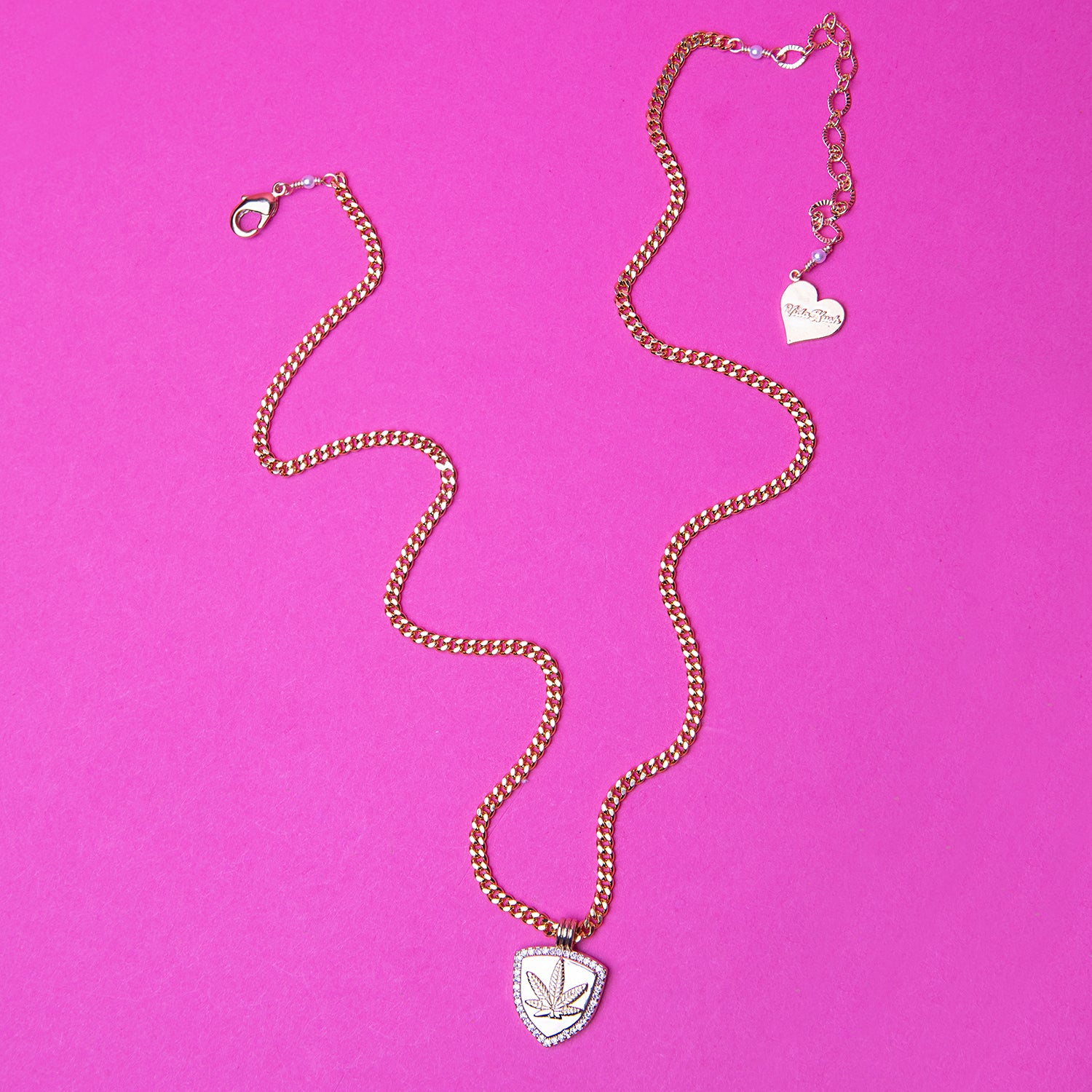 Mary Jane Badge Necklace