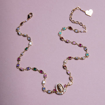 La Virgen Rainbow Necklace